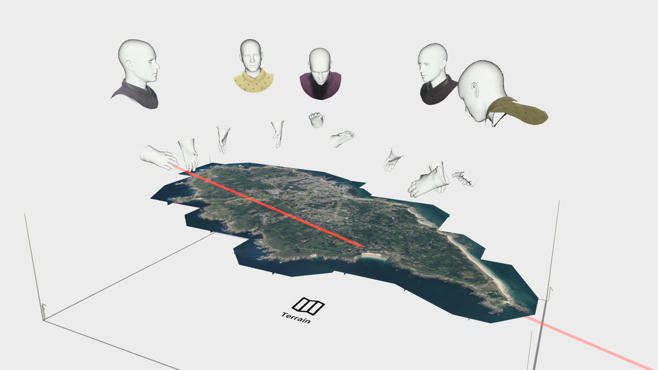3D terrain presented to stakeholders in VRExplorer