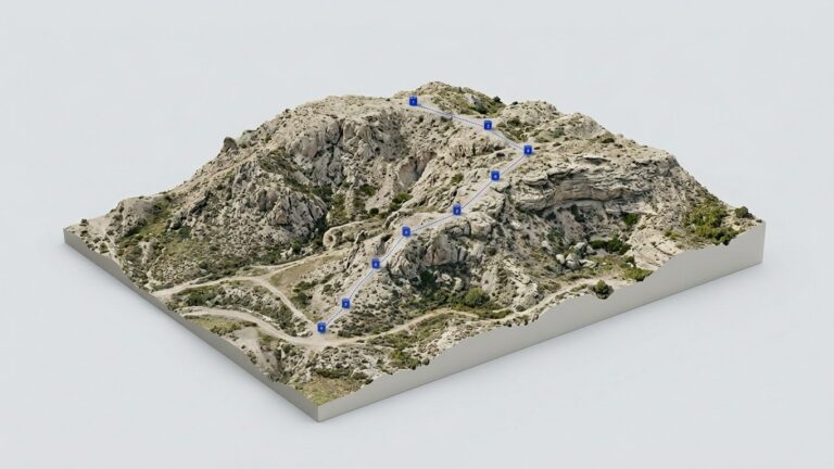 Georeferenced data turned into a true-scale 3D world